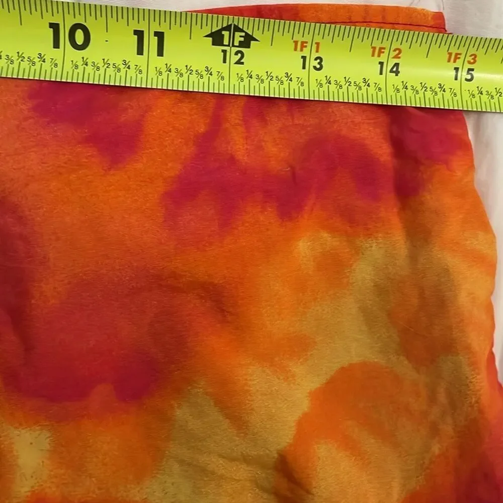 Catalina Vintage Tie Dye Swim Shorts Womens Large Y2K Pink High Waisted Nylon - Picture 5 of 9